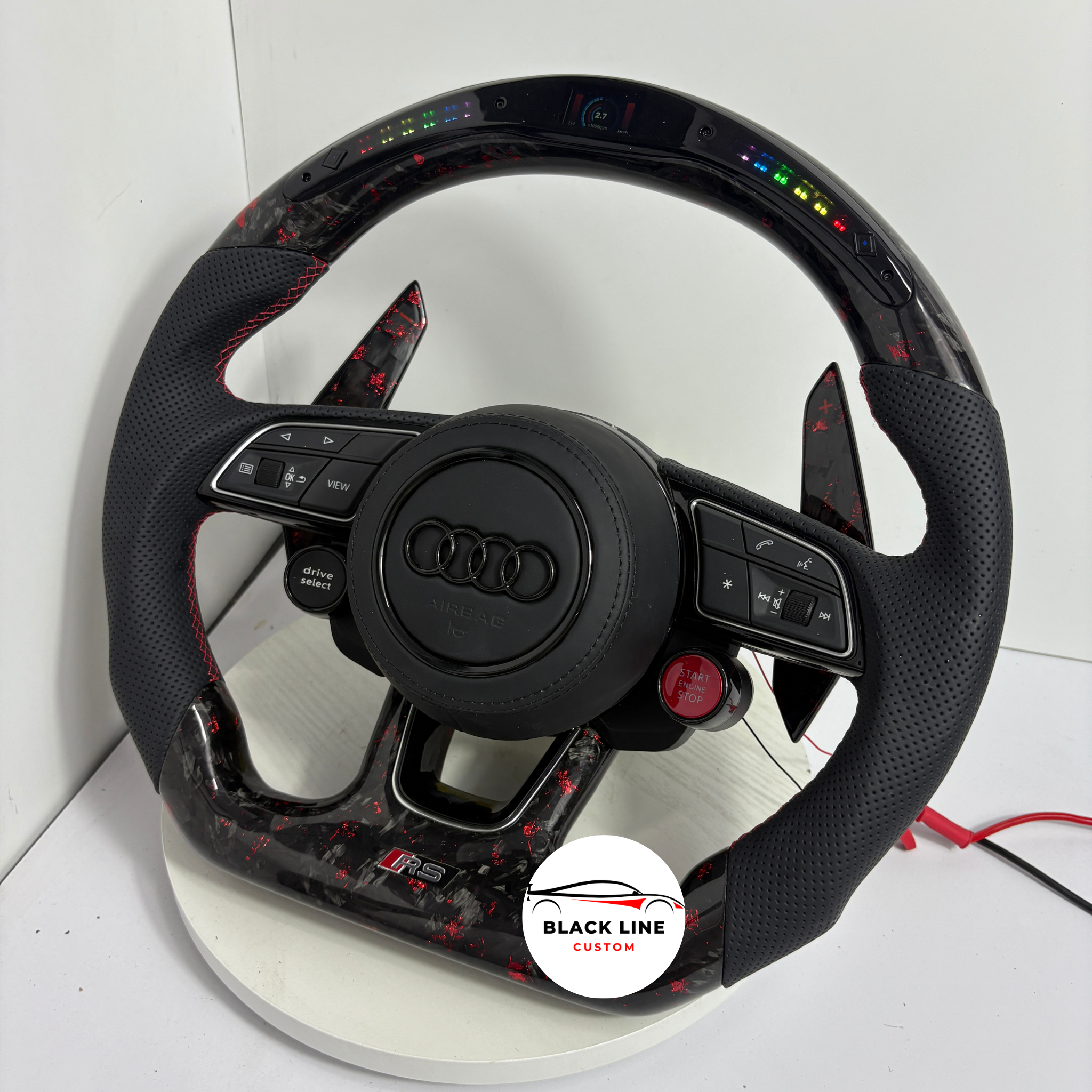 Volante Audi RS – Carbono Rojo Con Pantalla LED