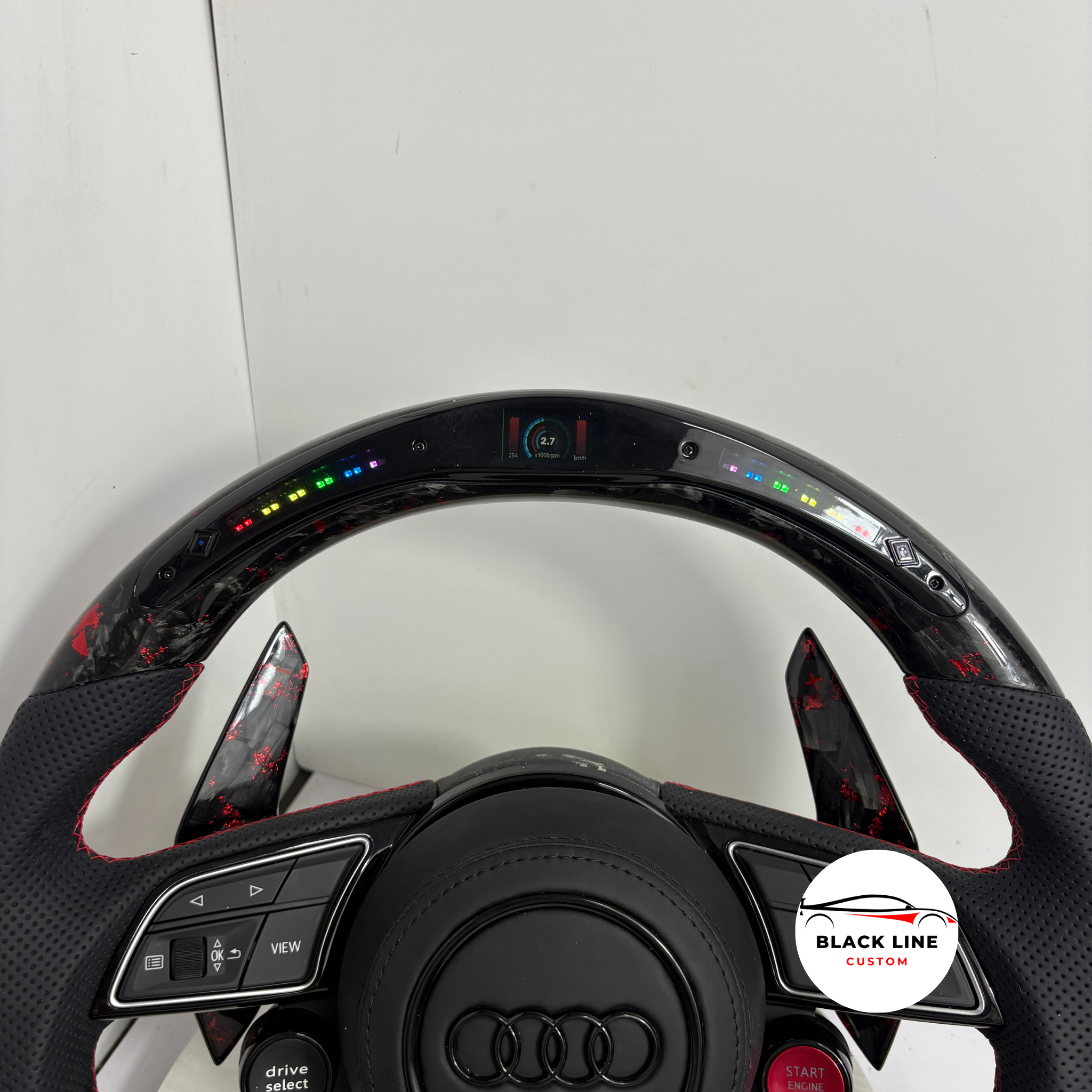 Volante Audi RS – Carbono Rojo Con Pantalla LED
