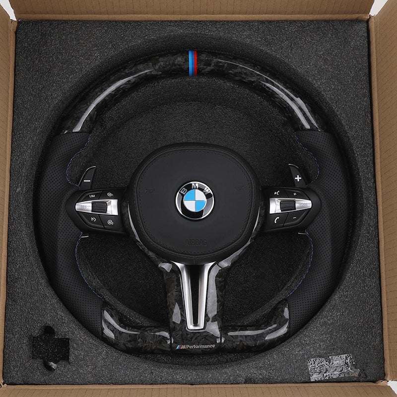 Volante BMW M Performance Carbono y Cuero | Detalles M