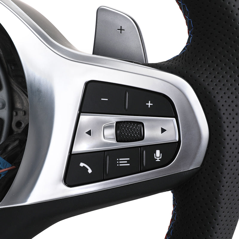 Volante BMW M Carbono Brillante | Cuero Perforado y Levas