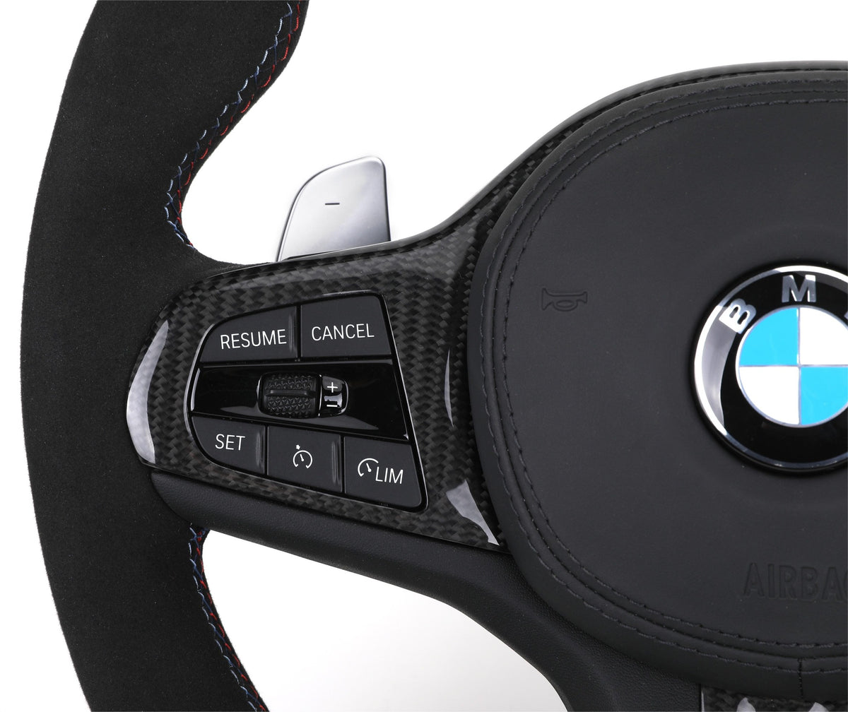 Volante BMW M deportivo en cuero, Alcántara y fibra de carbono con airbag incluido
