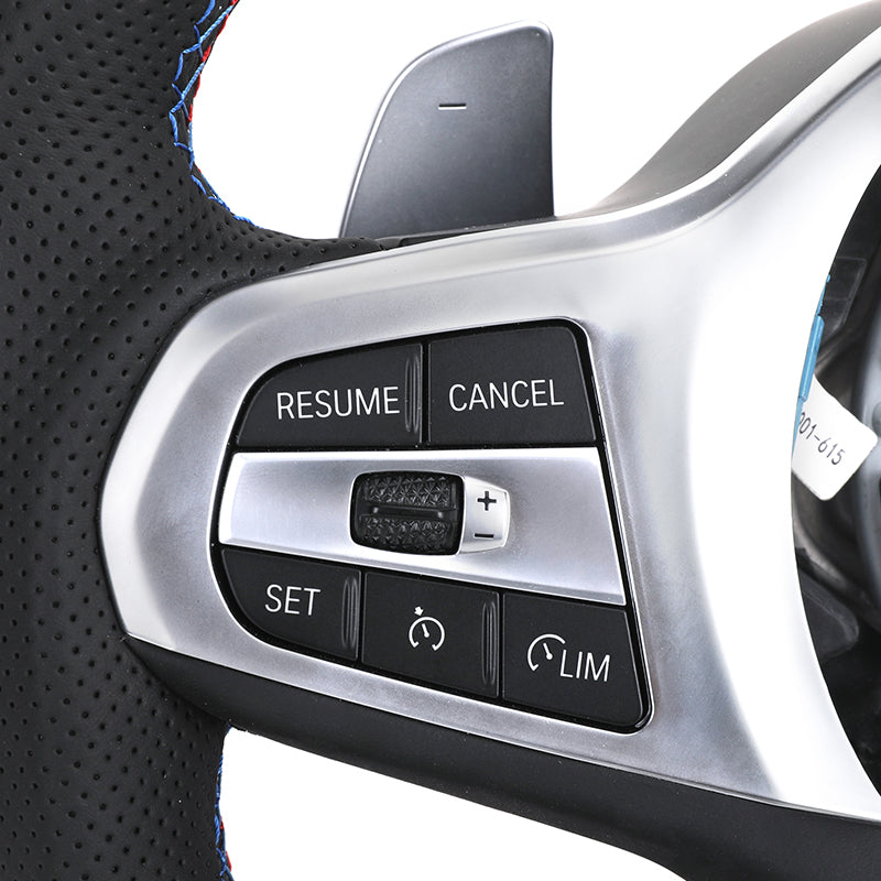 Volante BMW M Carbono Brillante | Cuero Perforado y Levas