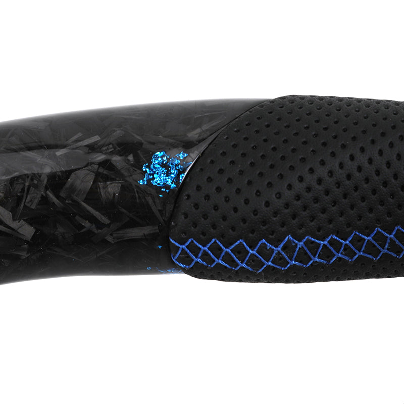 Volante Volkswagen R Performance en Fibra de Carbono Negro con Costuras Azules, Levas DSG y Multifunción