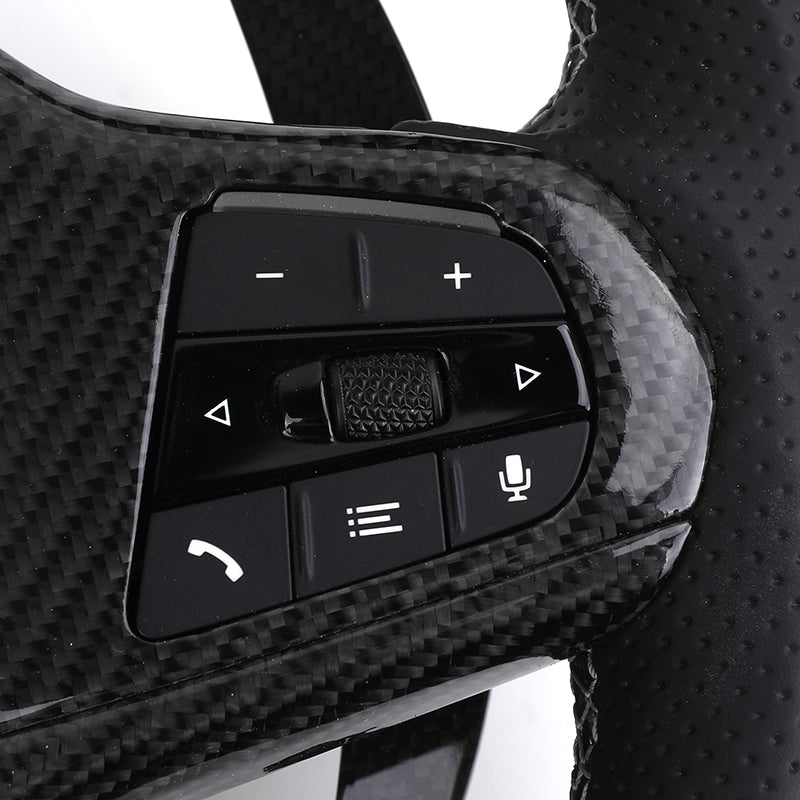 Volante BMW M Performance | Carbono Brillo, Display LED y Costura Tricolor