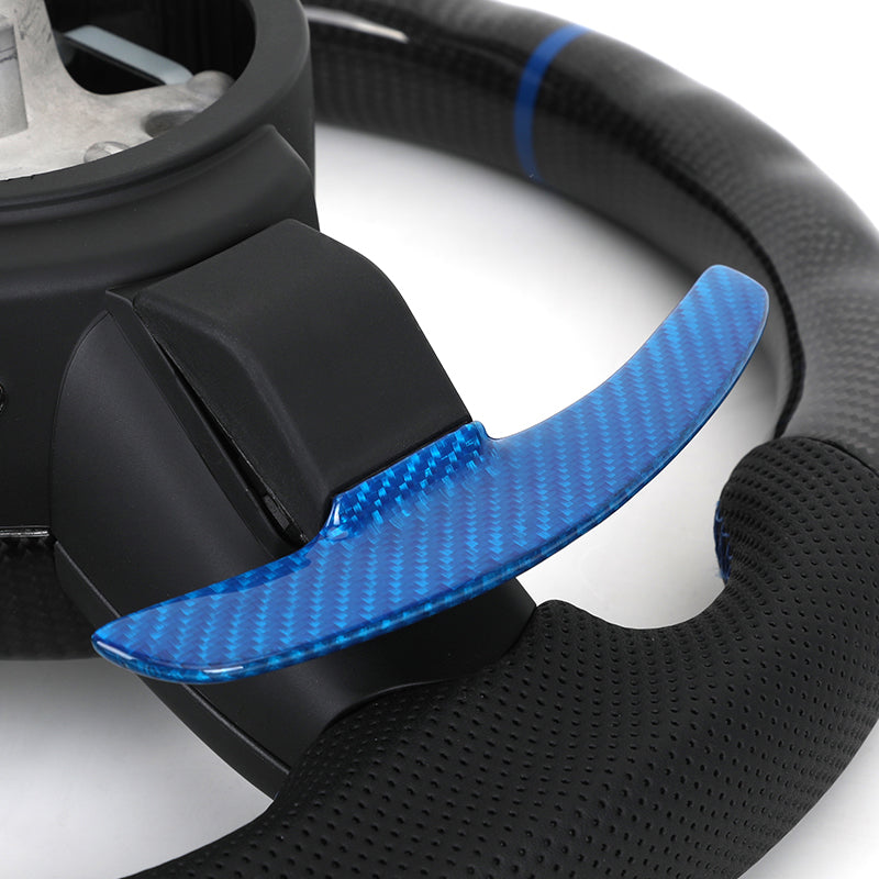 Volante BMW M Performance | Carbono Brillo, Carbono Azul y Levas