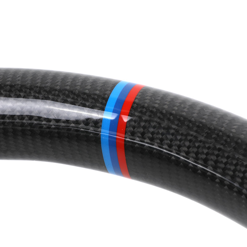 Volante BMW M Carbono Brillante | Cuero Perforado y Levas