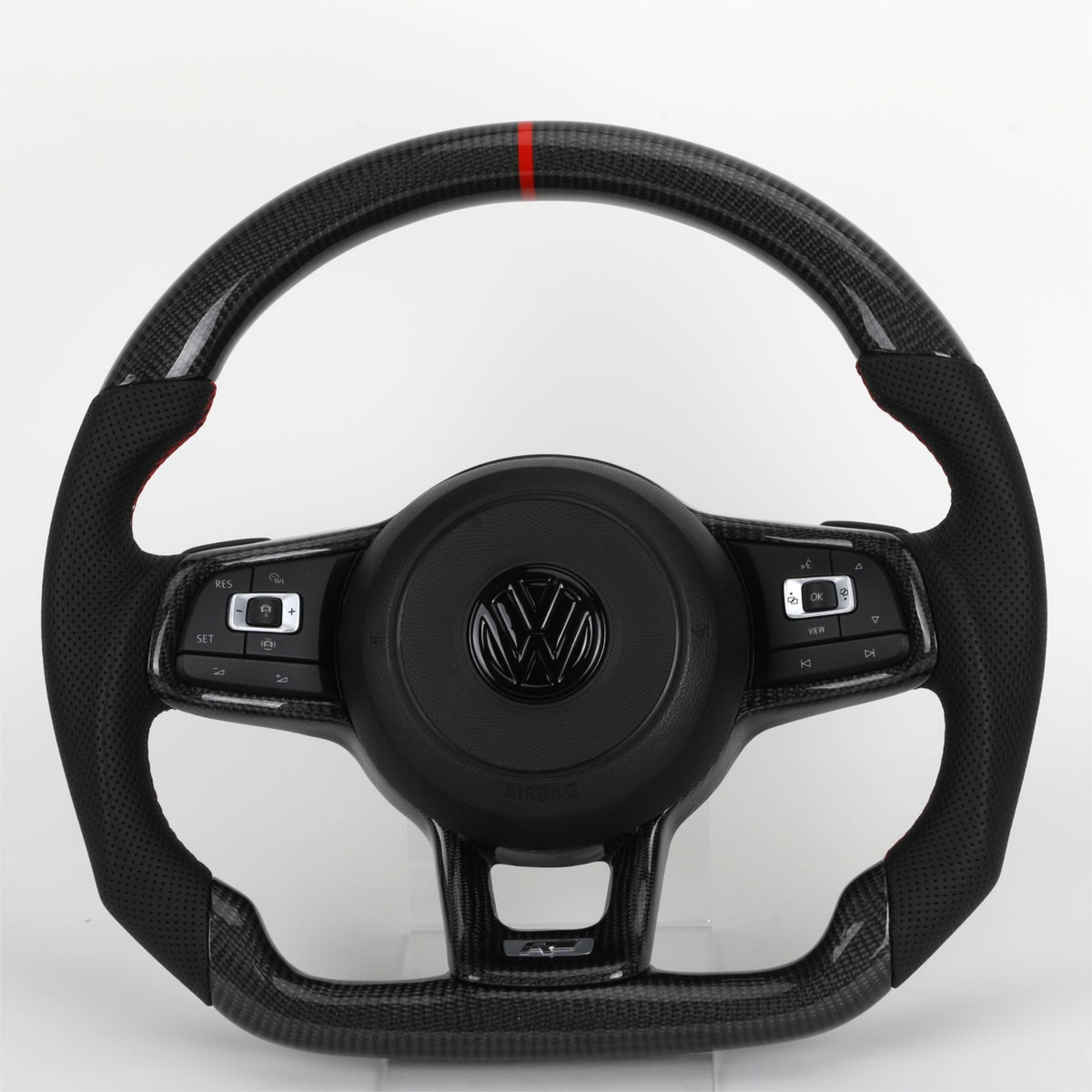 Volante Volkswagen R en Carbono y Alcantara | Levas + Multifunción