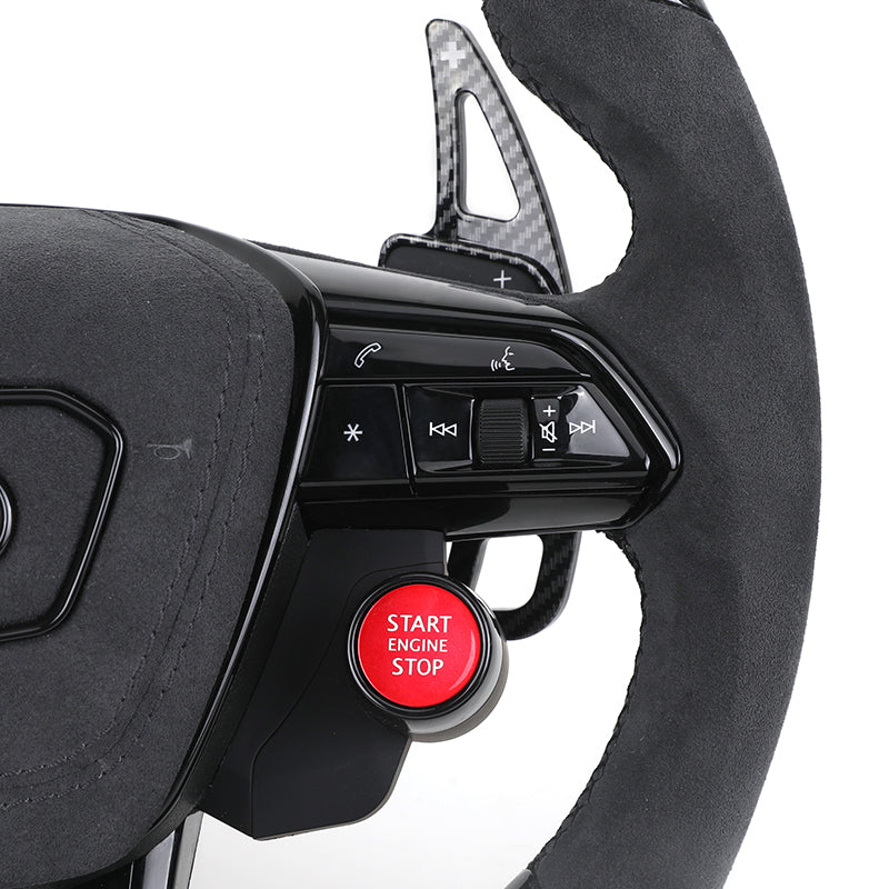 Volante Deportivo Audi de Carbono y Alcántara con LED, Levas, Drive Select, Start Engine Stop y Airbag Incluido