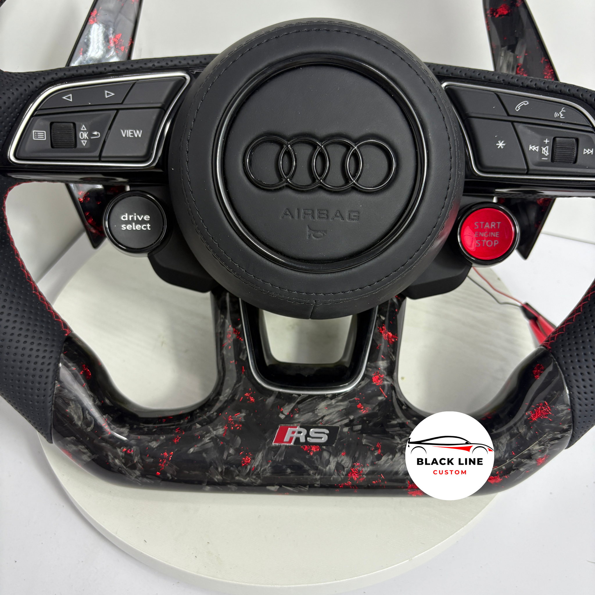 Volante Audi RS – Carbono Rojo Con Pantalla LED