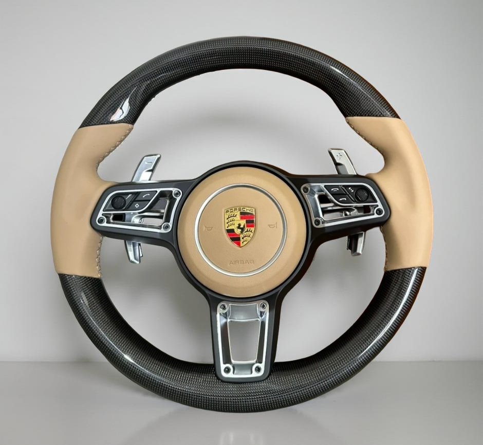 Volante Porsche – Carbono y Cuero