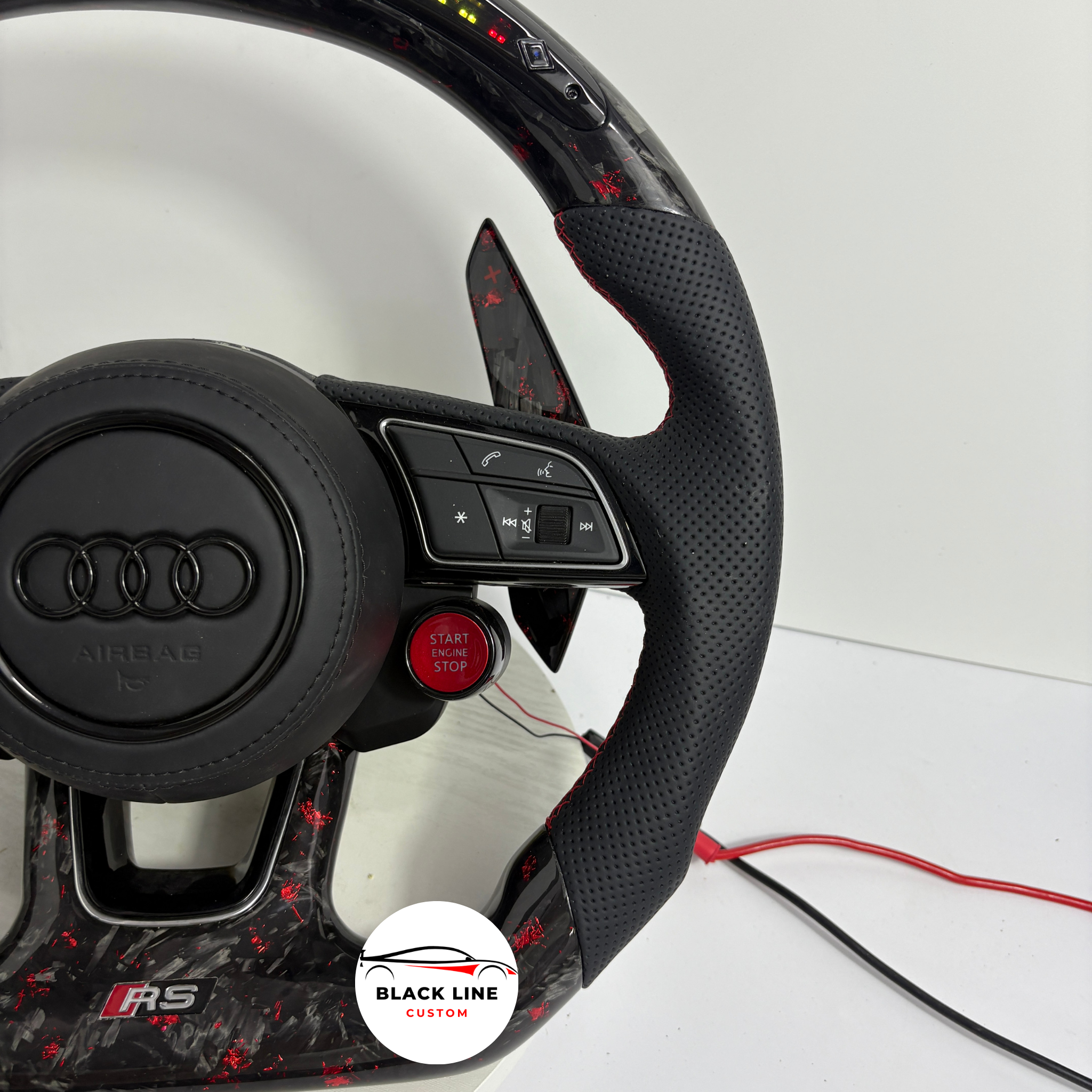Volante Audi RS – Carbono Rojo Con Pantalla LED