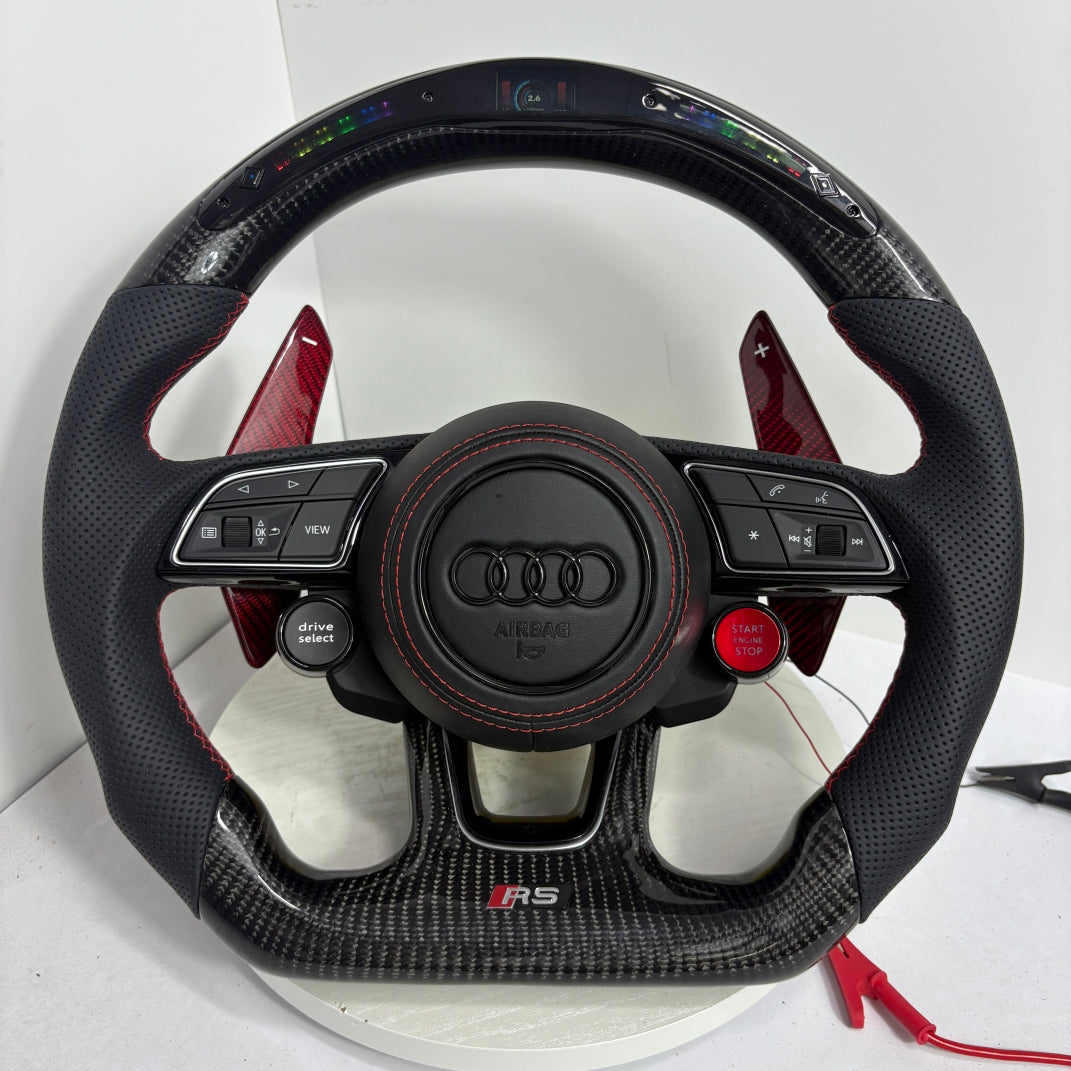 Volante Audi RS Carbono Perforado | Pantalla LED