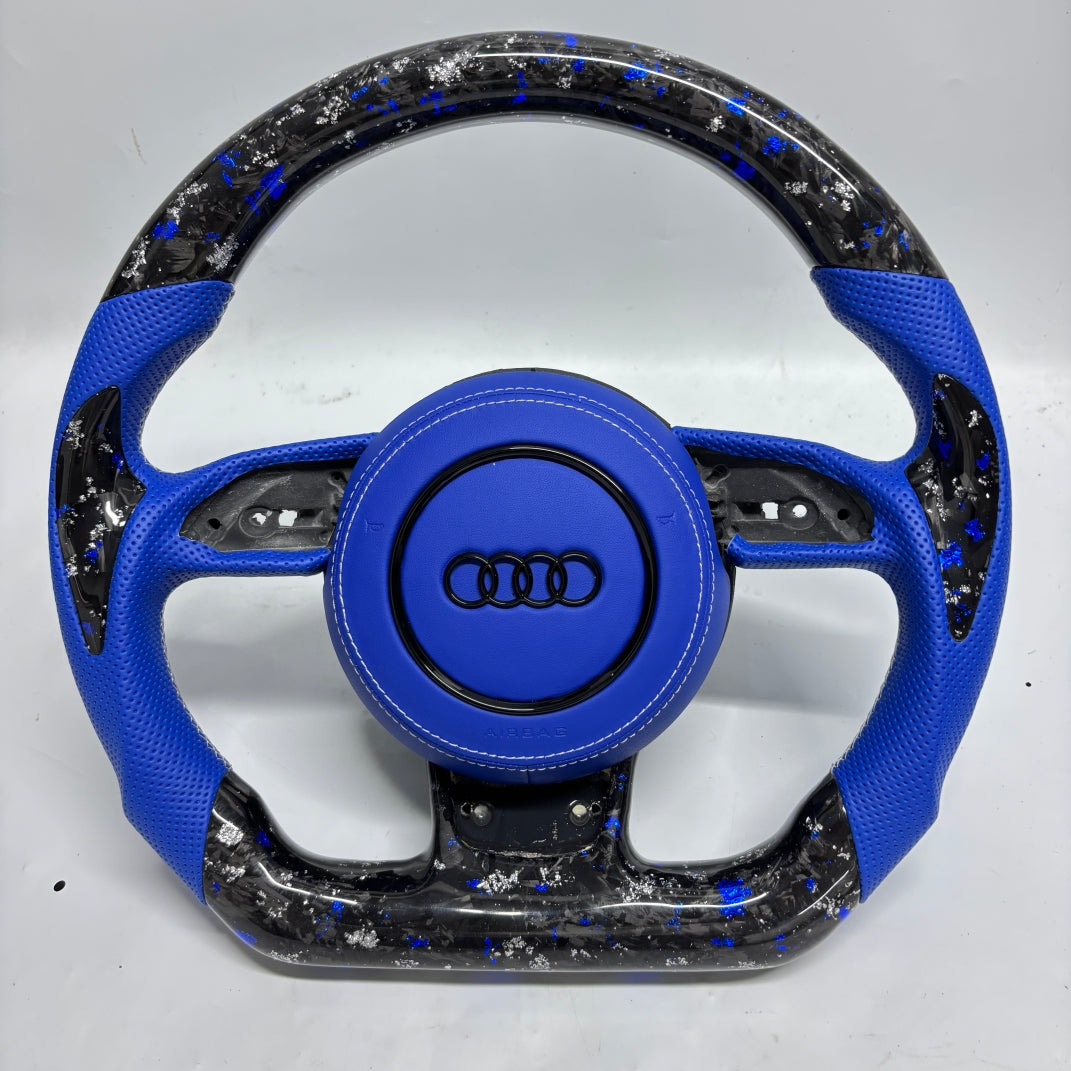 Volante Audi – Carbono Forjado con Azul