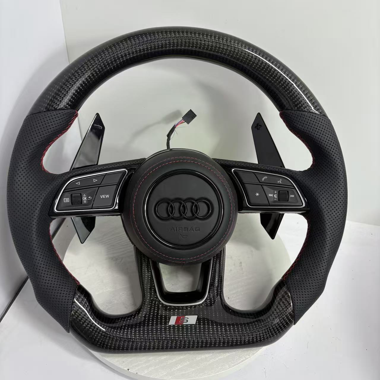 Volante Audi S - Carbono Perforado con Levas