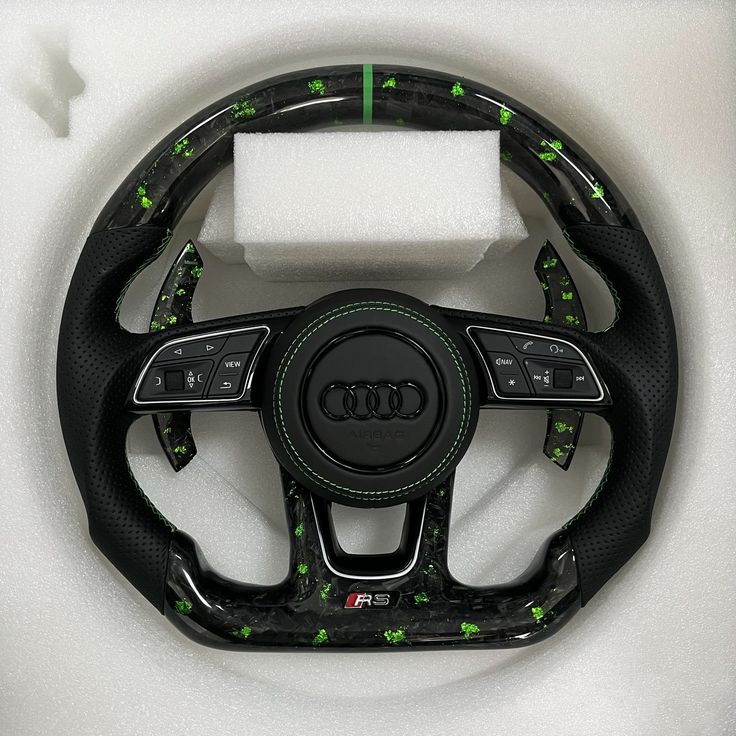 Volante Audi RS – Carbono Forjado Verde