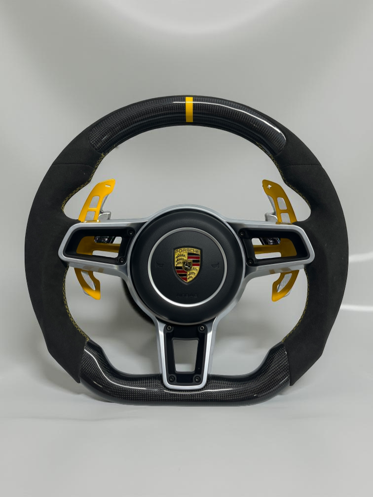 Volante Porsche – Carbono & Alcántara