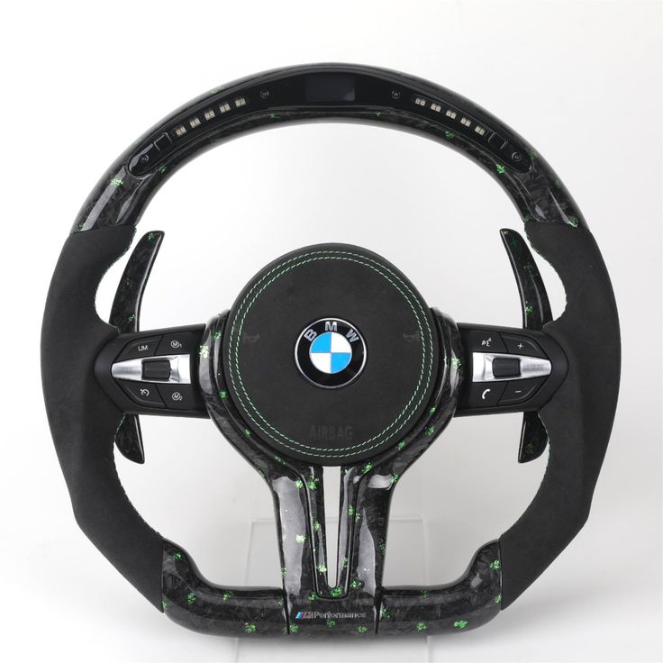 Volante BMW M – Carbono Forjado Verde Alcántara Display LED