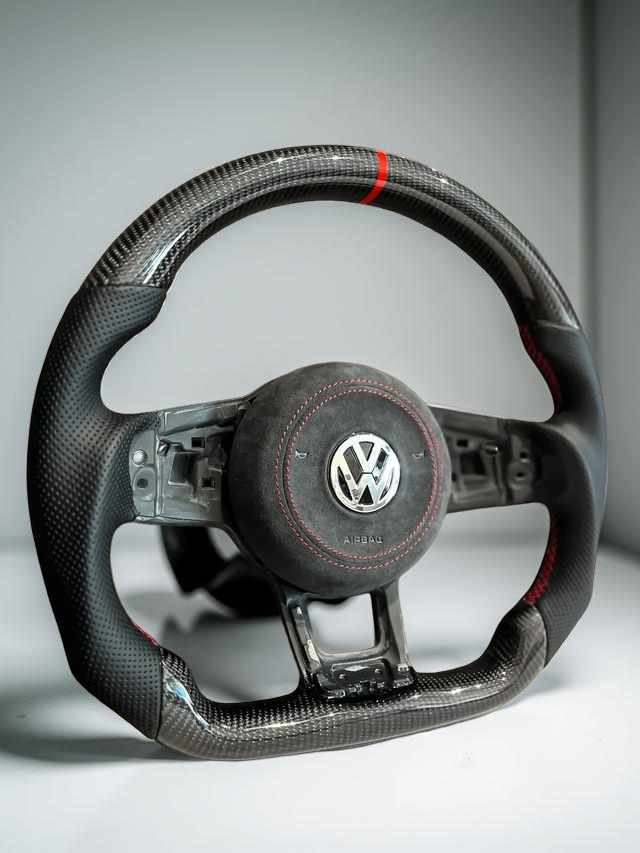Volante Volkswagen R – Carbono y Alcántara