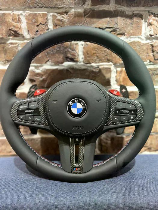 Volante BMW M Performance en Fibra de Carbono y Alcantara con Levas Rojas, M1/M2 y Multifunción