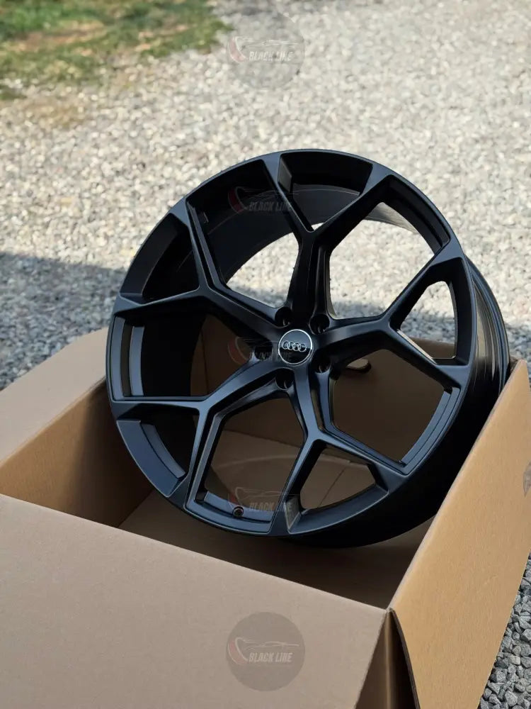 Llantas Deportivas Estilo Audi de Cinco Radios Dobles – Negro