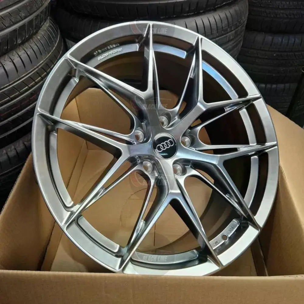 Llantas Deportivas Estilo Audi de Diez Radios Finos – Gris Grafito