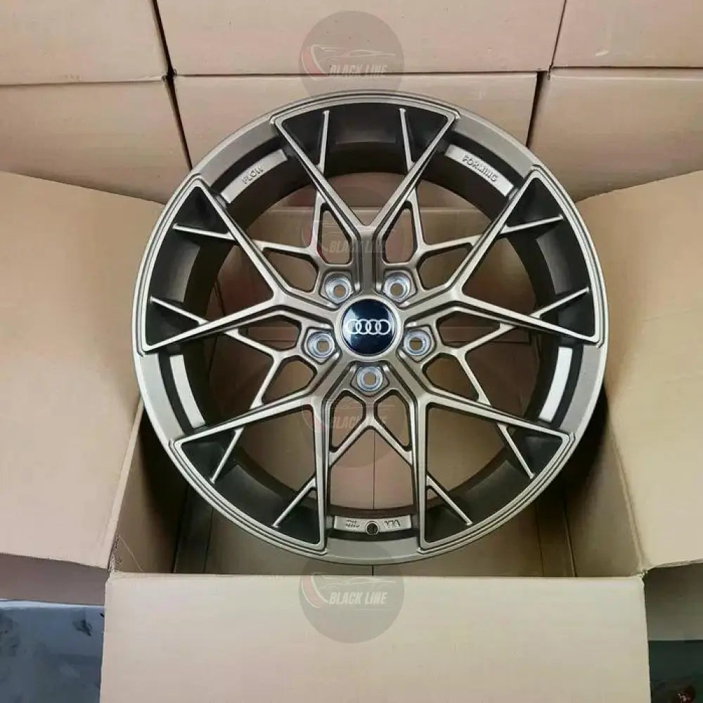 Llantas Deportivas Estilo Audi Multirradio Geométrico – Gris Grafito