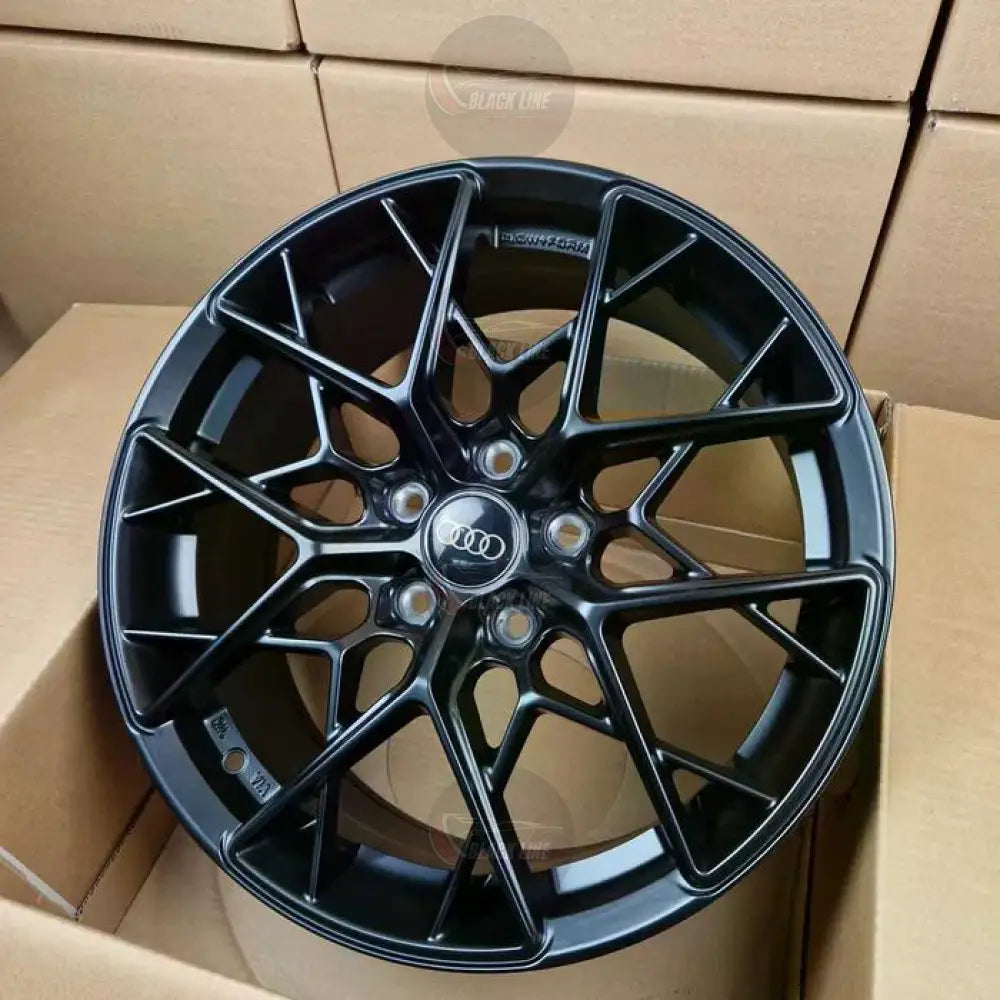 Llantas Deportivas Estilo Audi Multirradio Geométrico – Negro