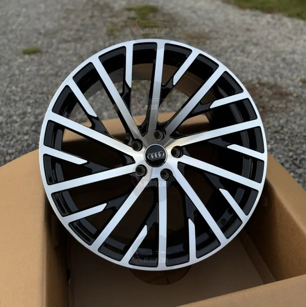 Llantas Deportivas Estilo Audi Multirradio Radial – Negro y Plata