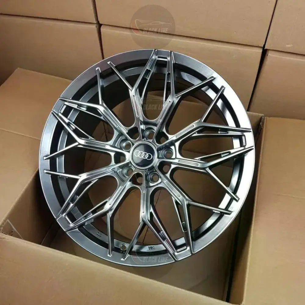 Llantas Deportivas Estilo Audi Multirradio Ramificado – Gris Grafito