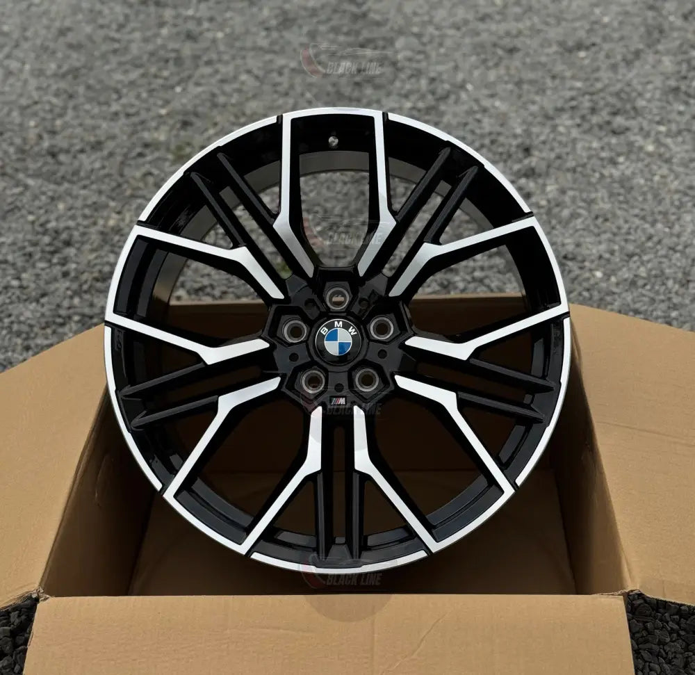 Llantas Deportivas Estilo BMW con Radios En Y – Negro y Plata