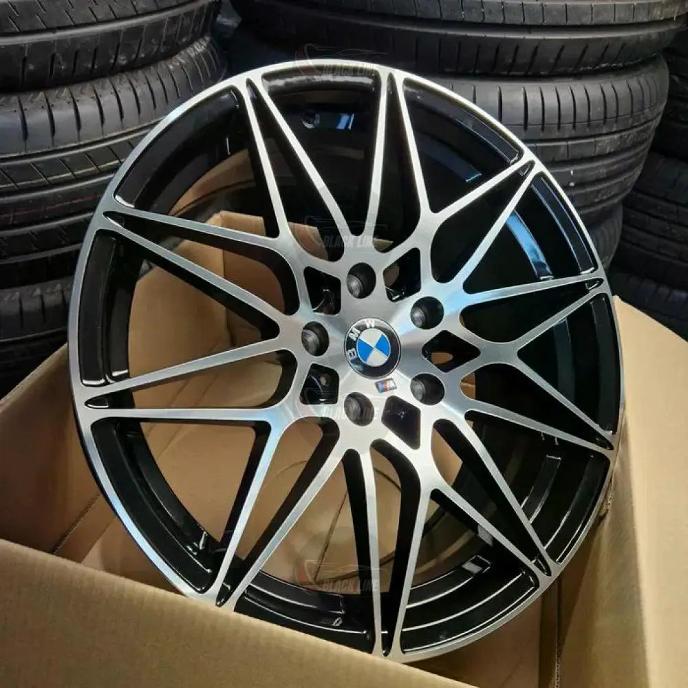 Llantas Deportivas Estilo BMW con Radios En Y – Negro y Plata
