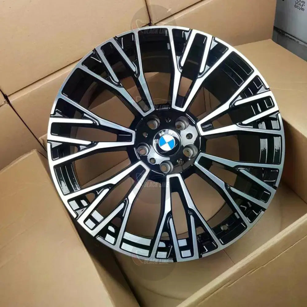 Llantas Deportivas Estilo BMW Multirradio Angular – Negro y Plata