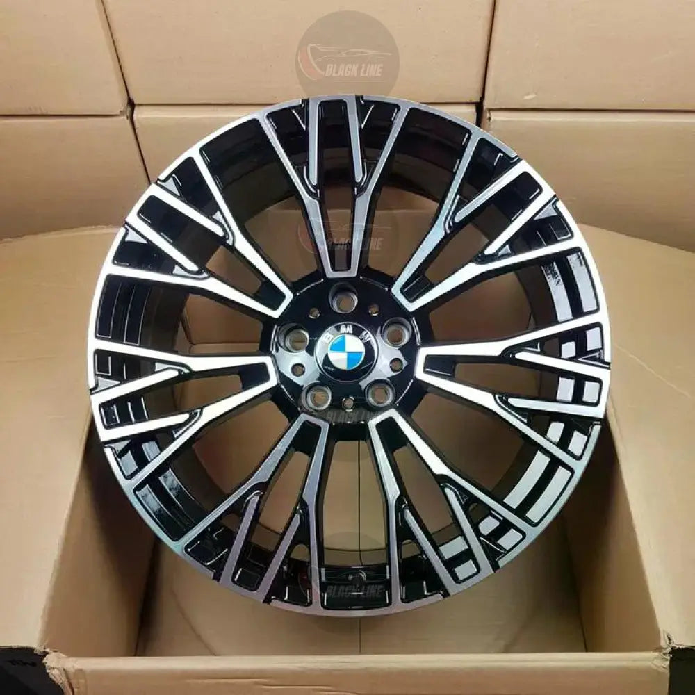 Llantas Deportivas Estilo BMW Multirradio Angular – Negro y Plata