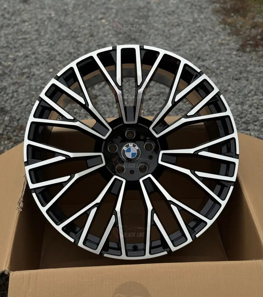 Llantas Deportivas Estilo BMW Multirradio Angular – Negro y Plata