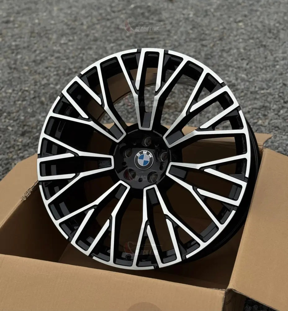 Llantas Deportivas Estilo BMW Multirradio Angular – Negro y Plata