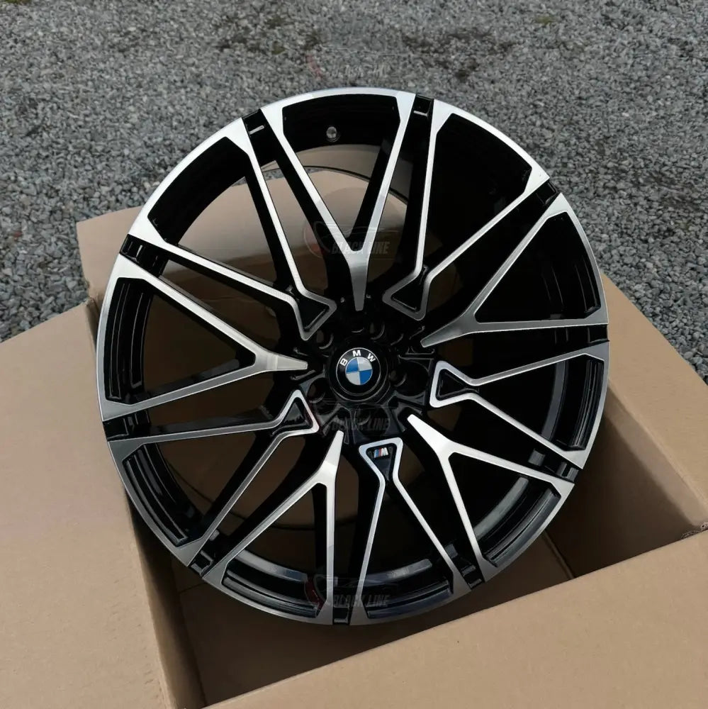 Llantas Deportivas Estilo BMW Multirradio Angular – Negro y Plata