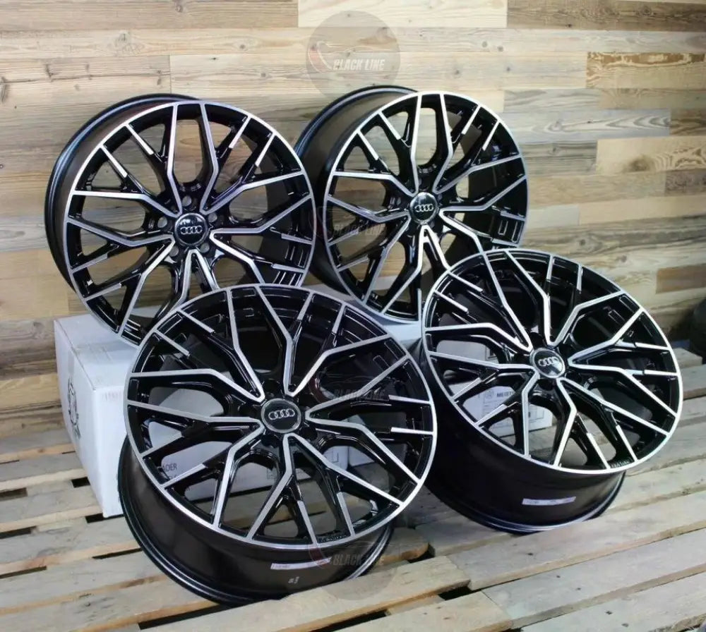 Llantas Deportivas Estilo BMW Multirradio Cruzado – Negro y Plata