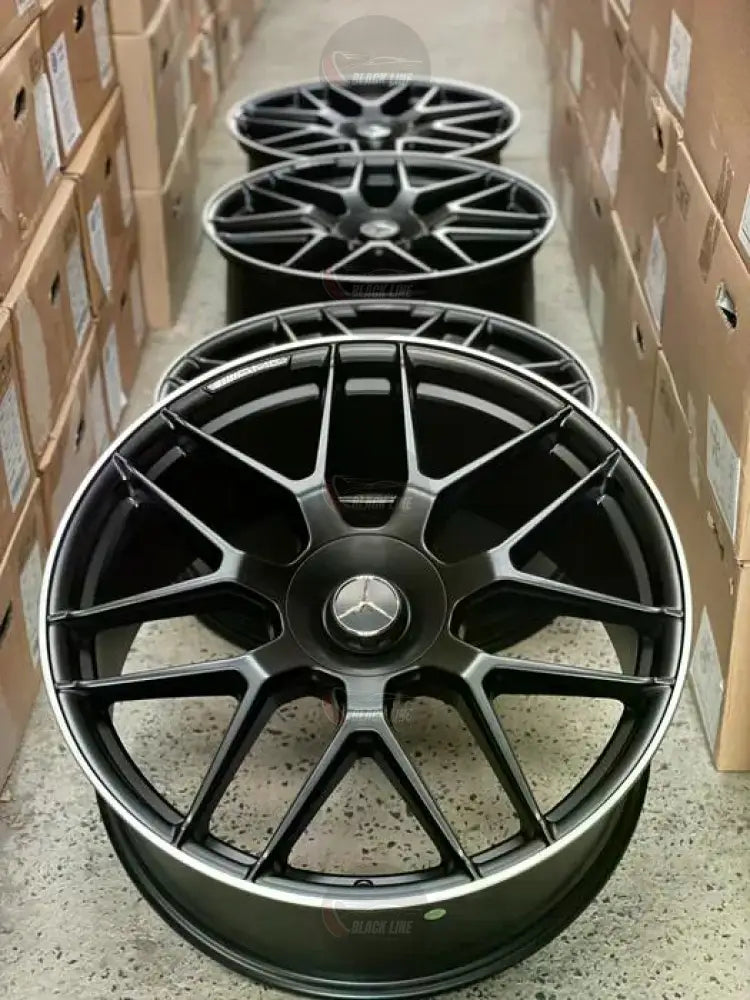 Llantas Deportivas Estilo Mercedes Cinco Radios Dobles – Gris Grafito
