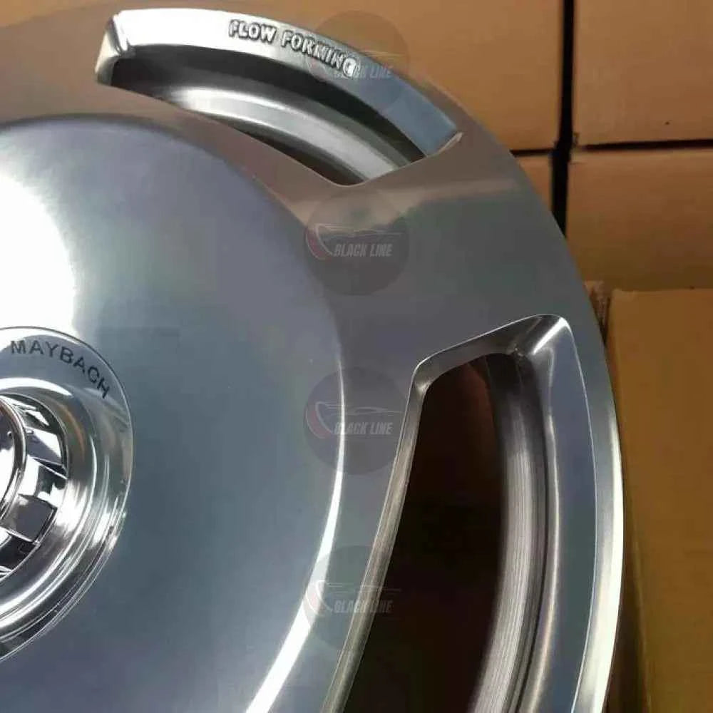 Llantas Deportivas Estilo Mercedes con Diseño de Disco Con Aberturas – Negro y Plata