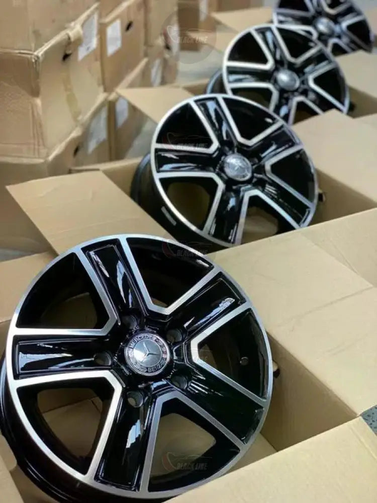 Llantas Deportivas Estilo Mercedes de Cinco Radios Dobles – Gris Grafito