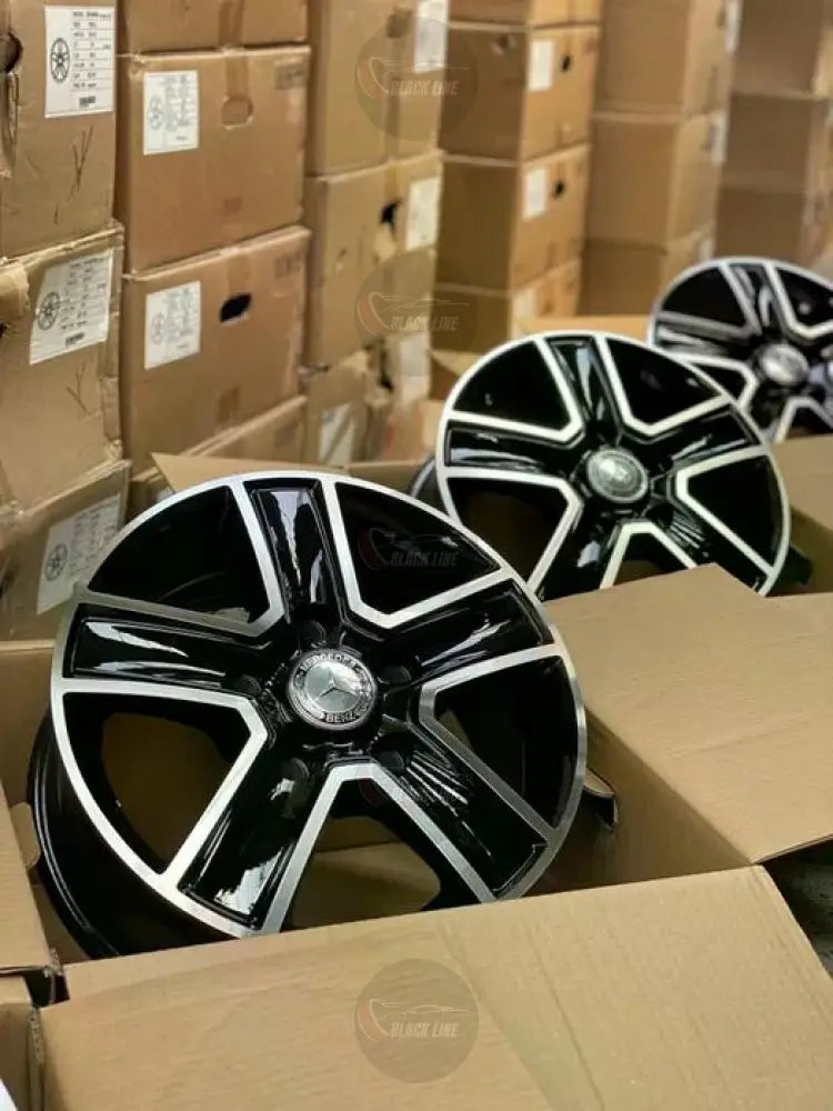 Llantas Deportivas Estilo Mercedes de Cinco Radios Dobles – Gris Grafito