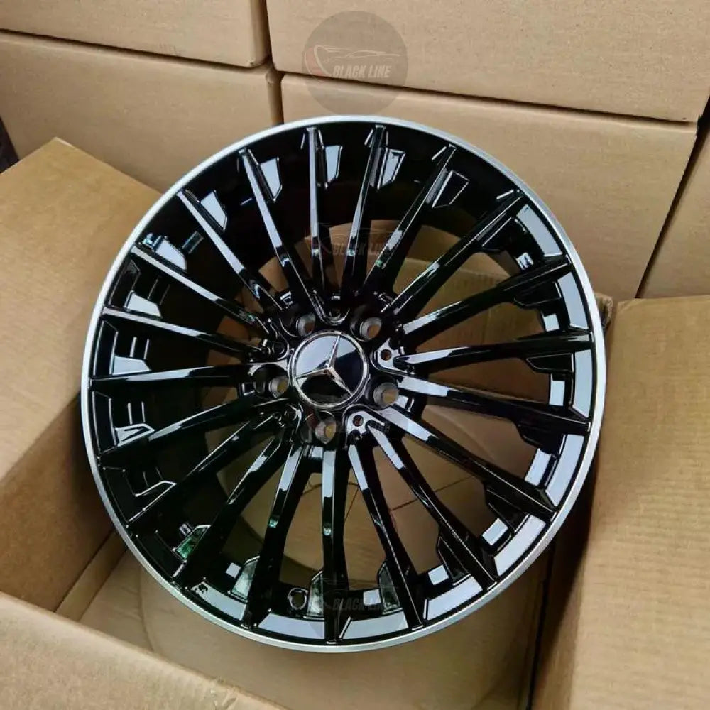 Llantas Deportivas Estilo Mercedes Multirradio Fino – Negro y Plata