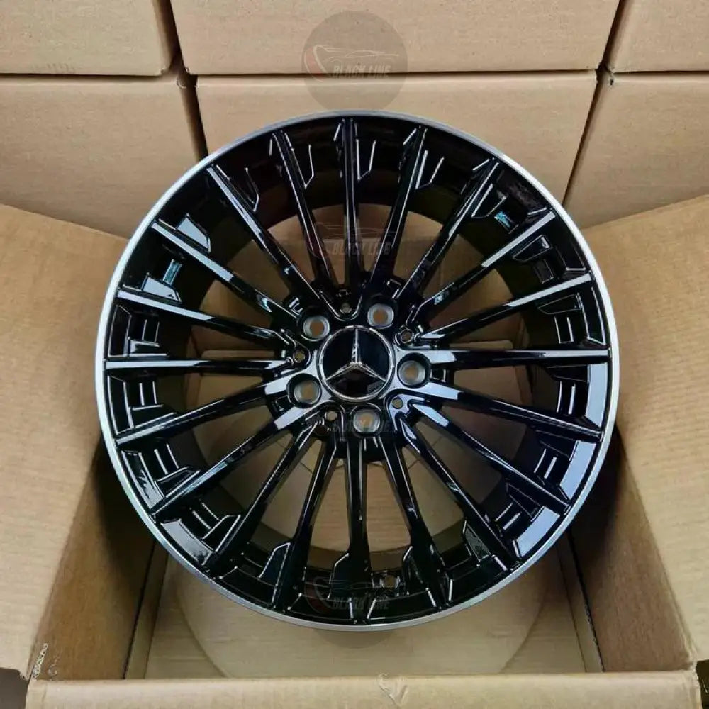 Llantas Deportivas Estilo Mercedes Multirradio Fino – Negro y Plata