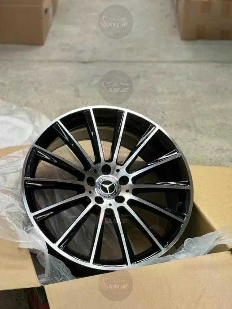 Llantas Deportivas Estilo Mercedes Multirradio Fino – Negro y Plata