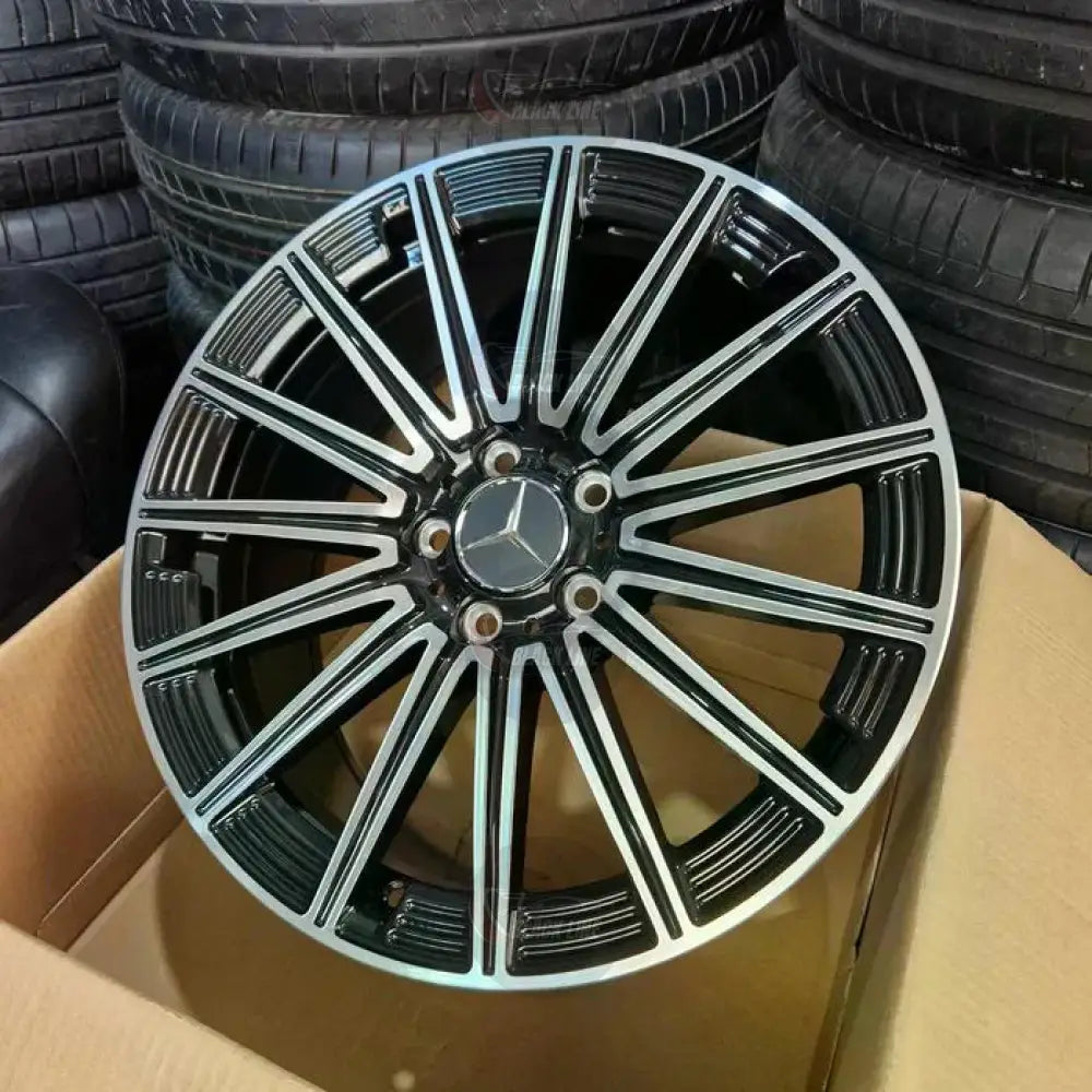 Llantas Deportivas Estilo Mercedes Multirradio Radial – Negro y Plata