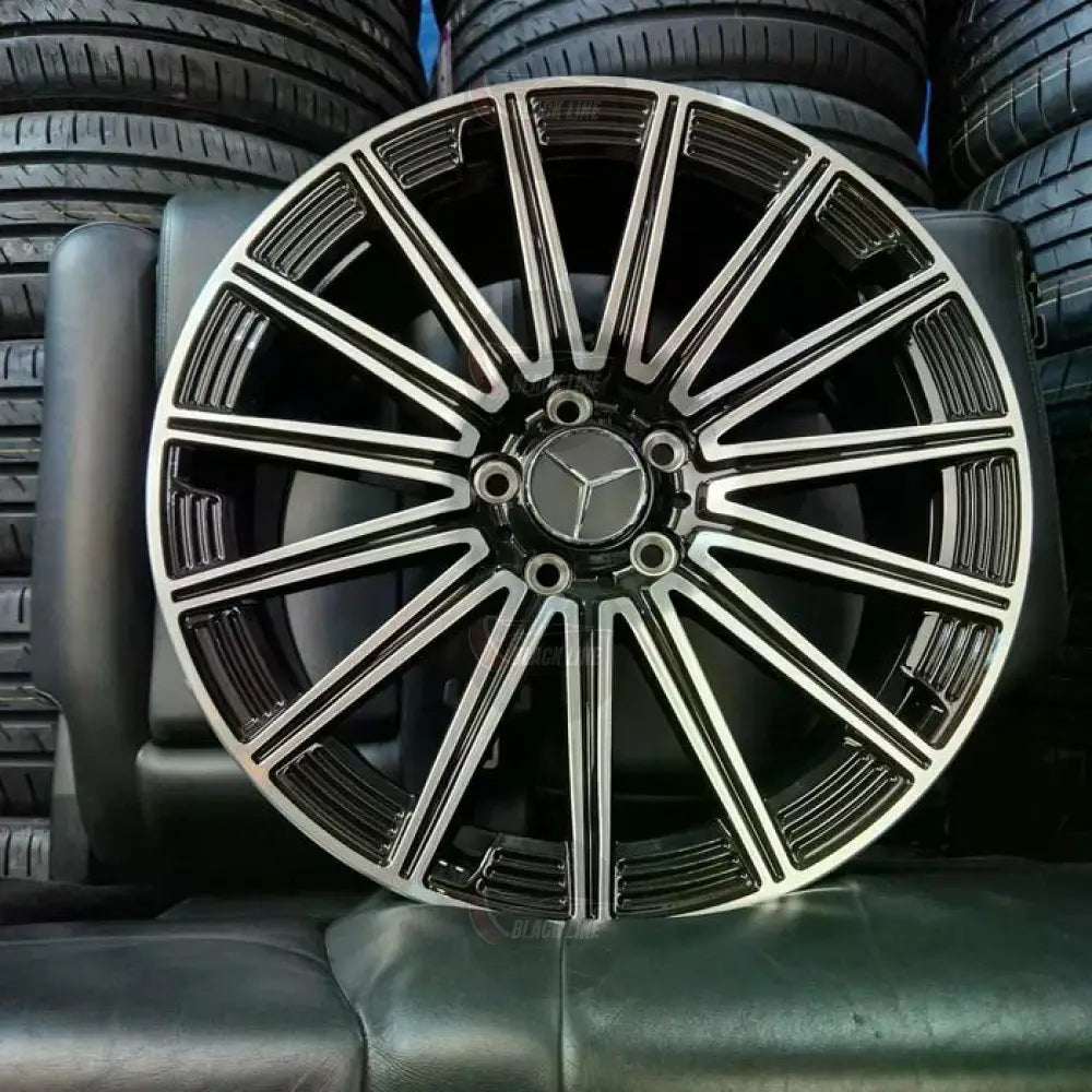 Llantas Deportivas Estilo Mercedes Multirradio Radial – Negro y Plata