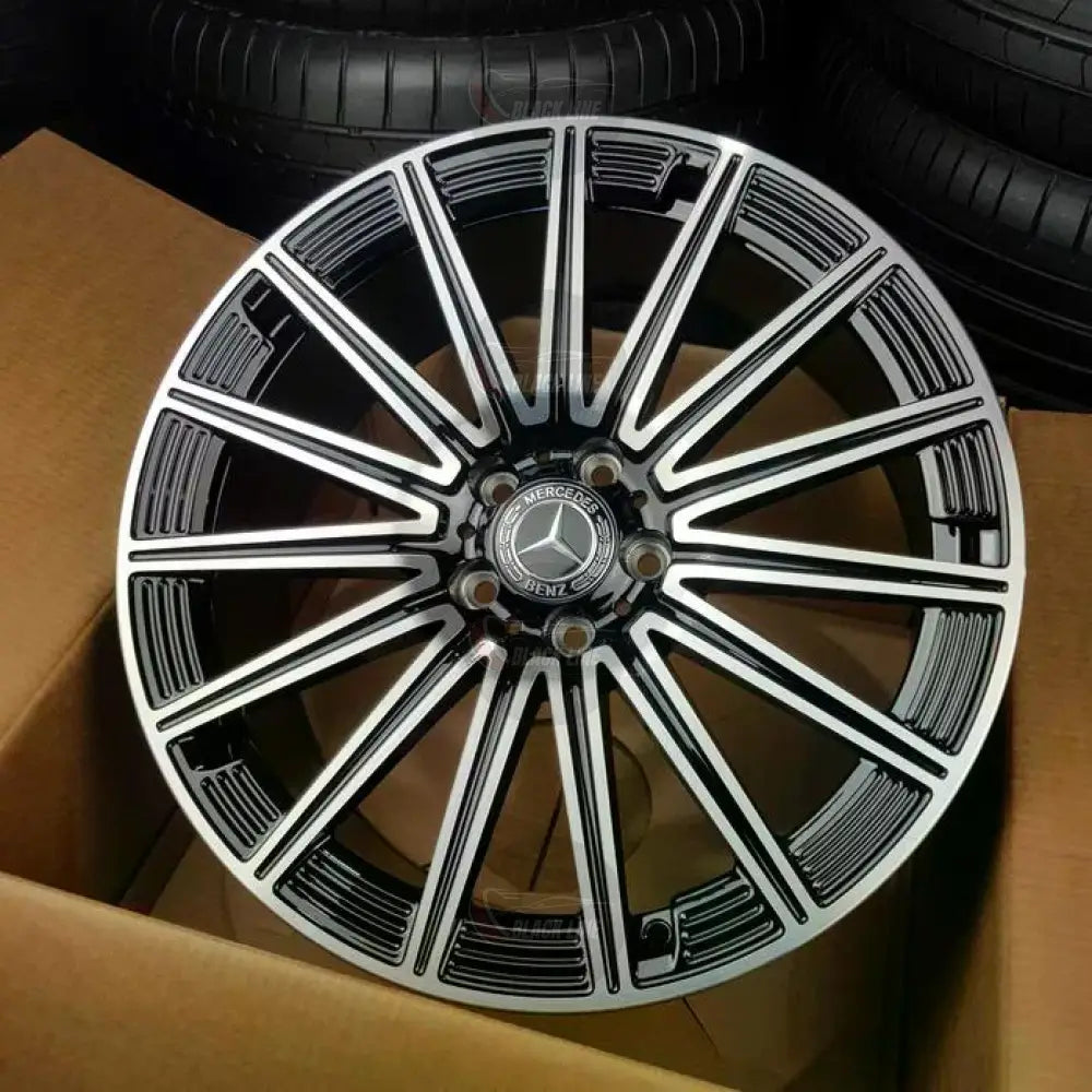 Llantas Deportivas Estilo Mercedes Multirradio Radial – Negro y Plata