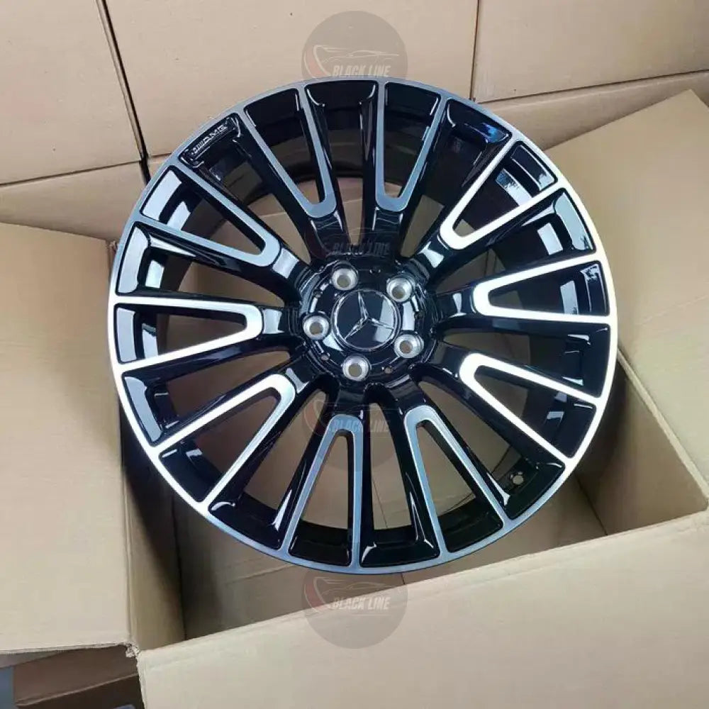 Llantas Deportivas Estilo Mercedes Multirradio Radial – Negro y Plata