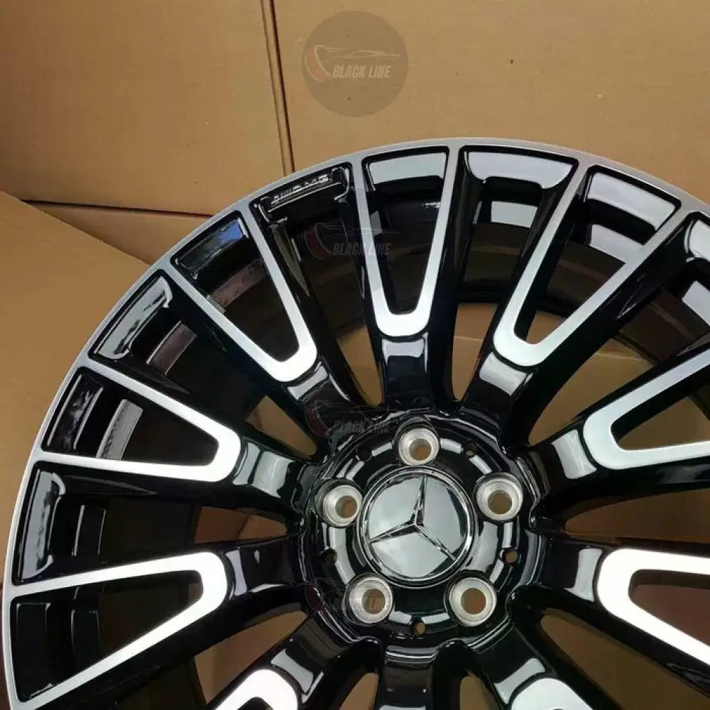 Llantas Deportivas Estilo Mercedes Multirradio Radial – Negro y Plata