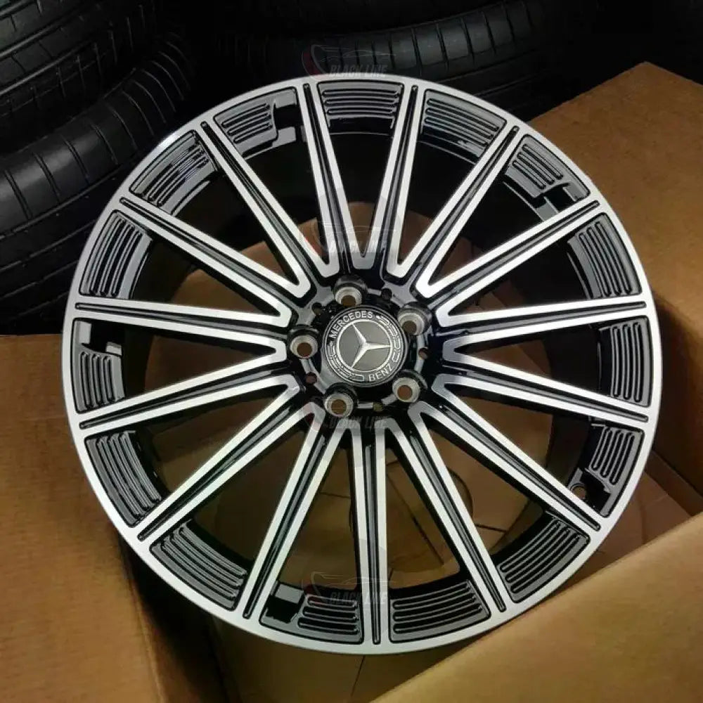 Llantas Deportivas Estilo Mercedes Multirradio Radial – Negro y Plata